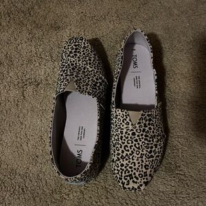 Cheetah Print Toms Alpargata Style Size W8